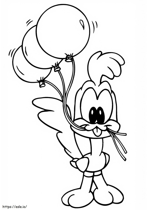 Baby Road Runner coloring page