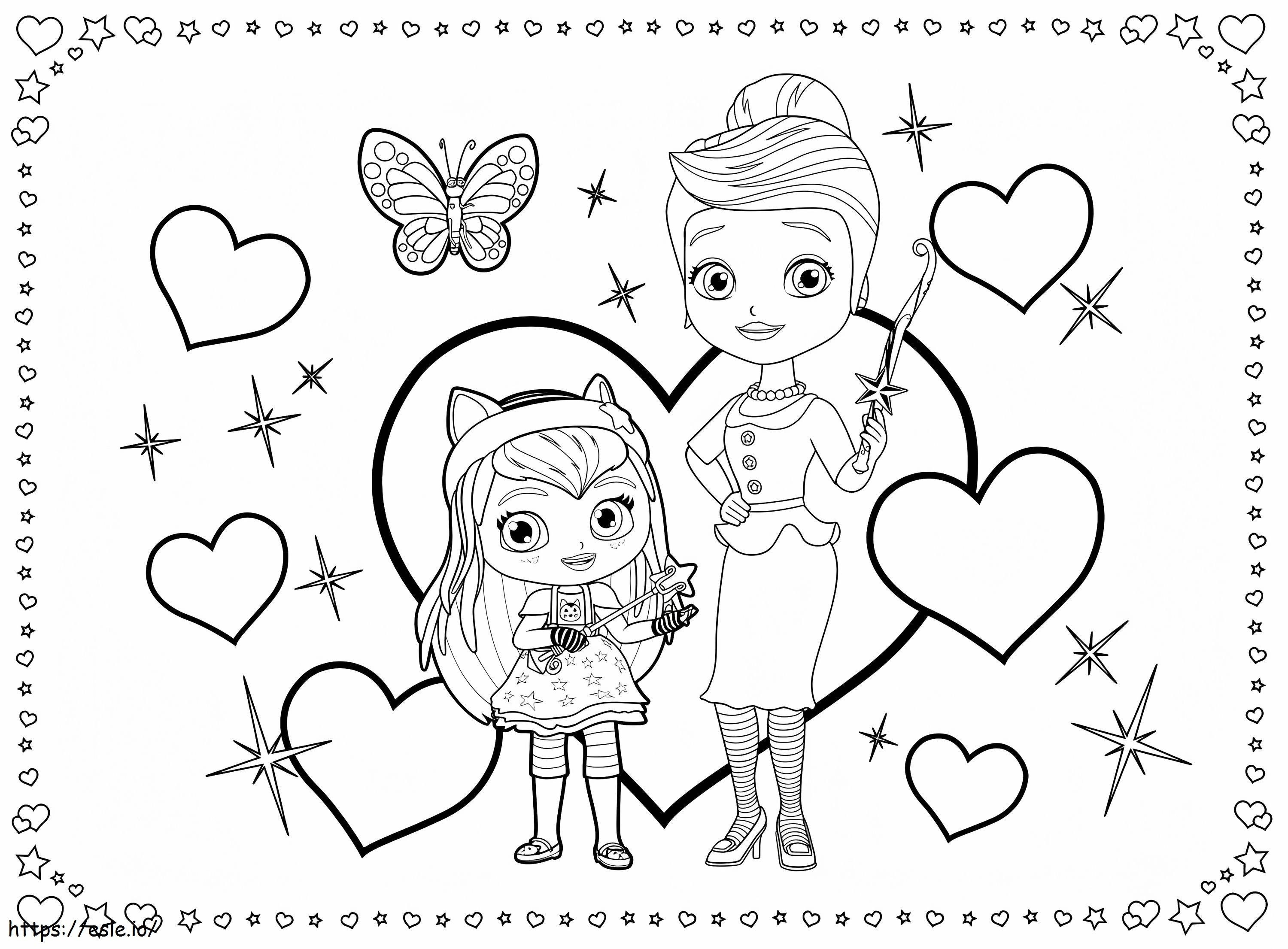 Hazel And Mom coloring page