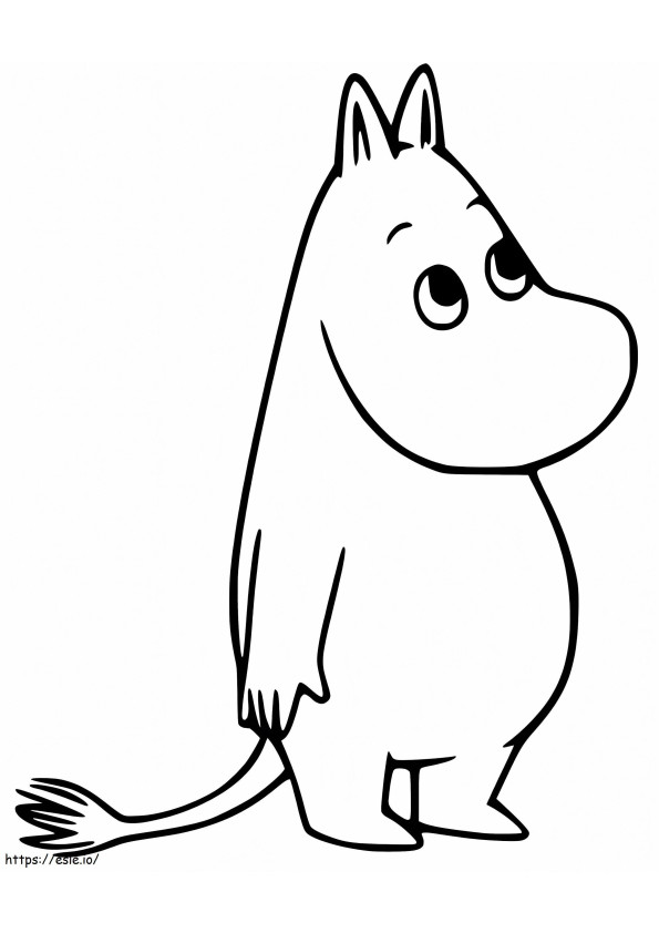 Ücretsiz Moomintroll boyama
