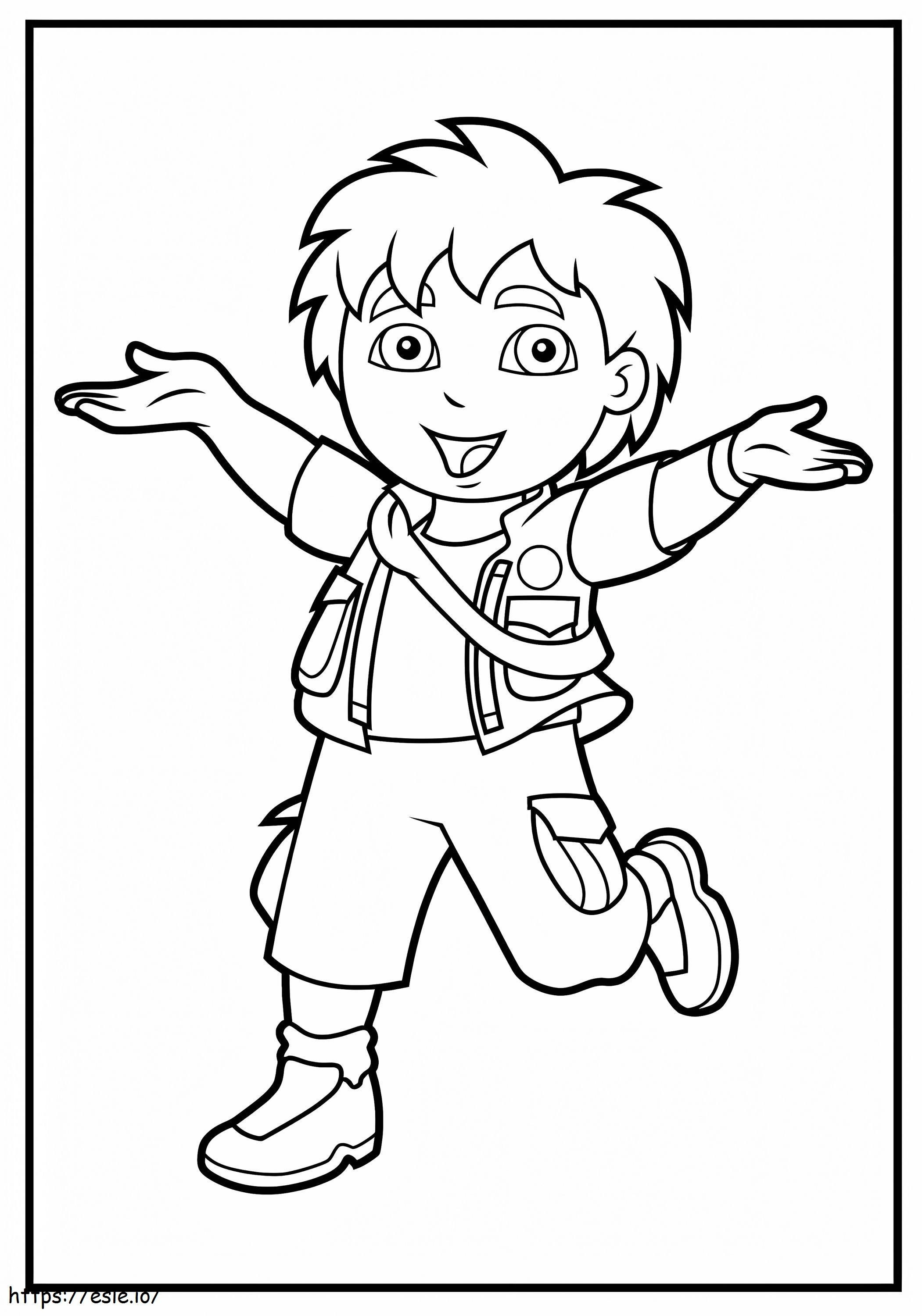 Funny Diego coloring page