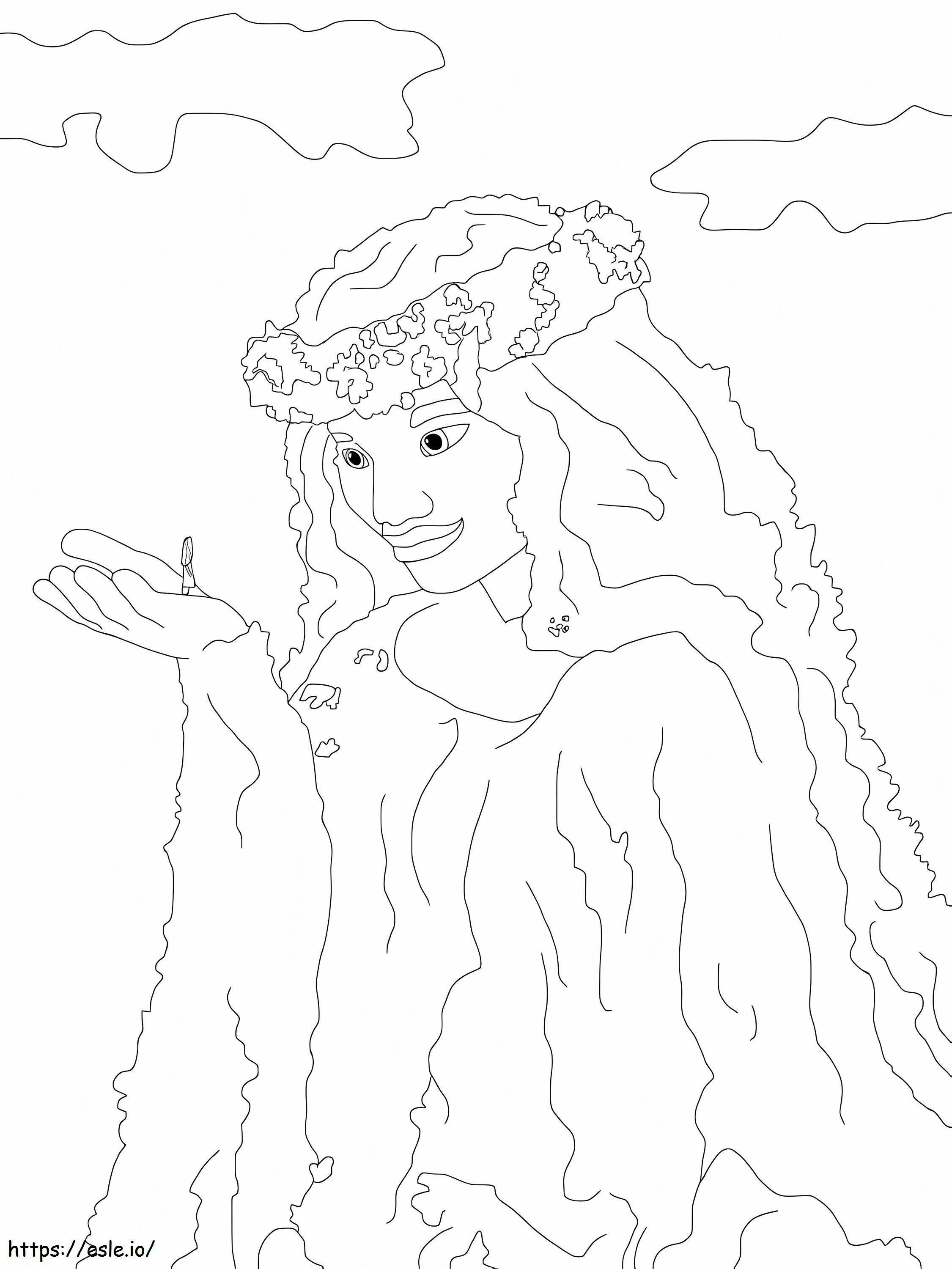 Ocean And Fiji coloring page