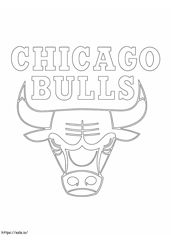 Coloriage Logo Chicago Bulls à imprimer dessin