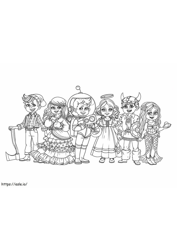 Carnival Costume Ideas coloring page