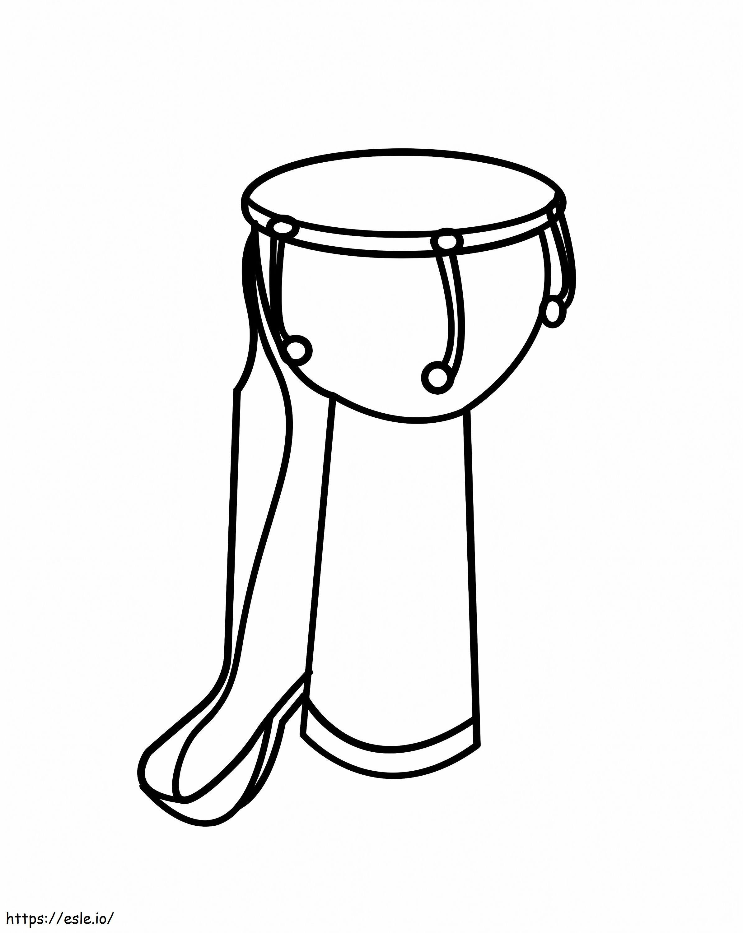 African Drum Drums coloring page