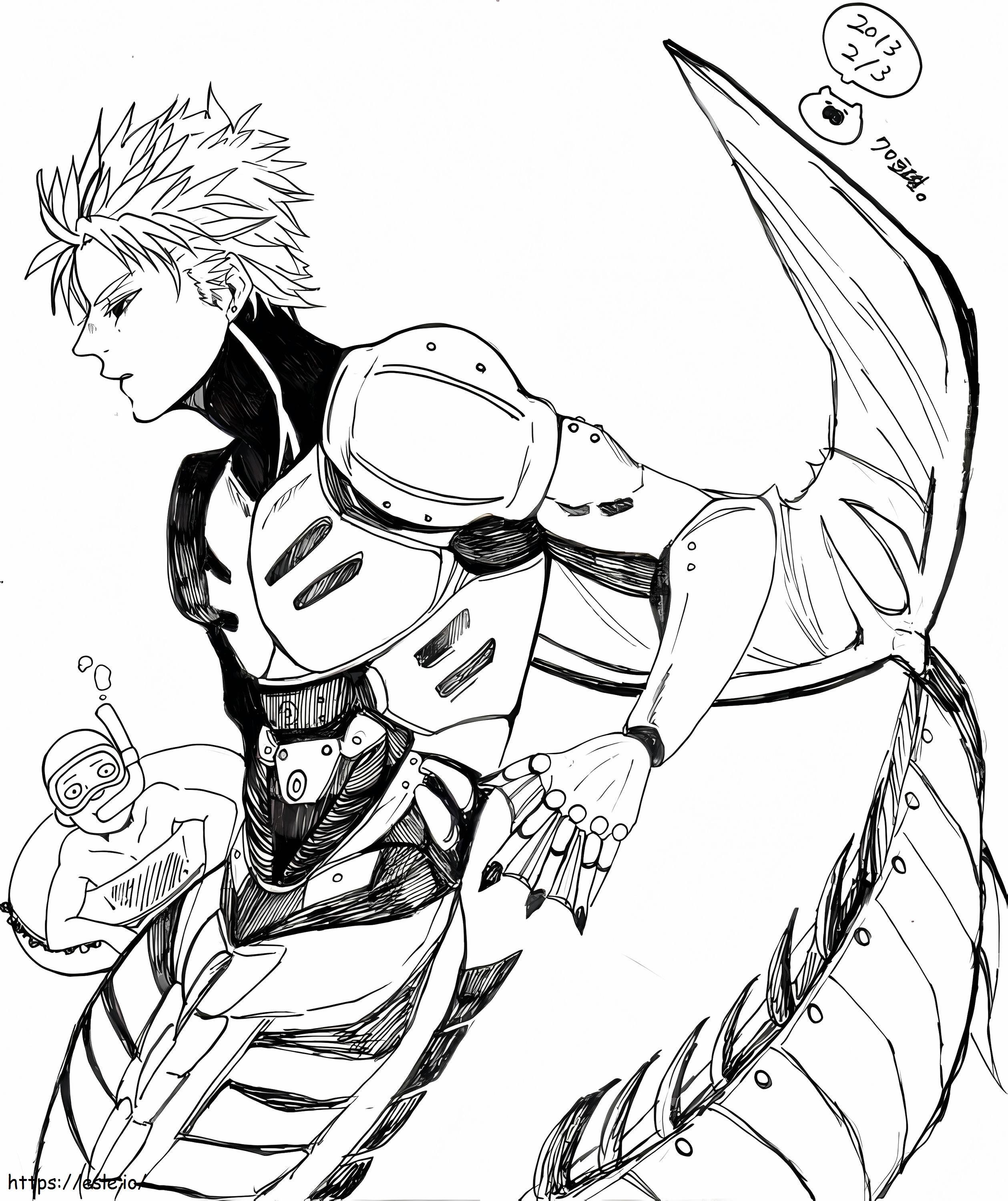 Genos Fresh In The Sea coloring page