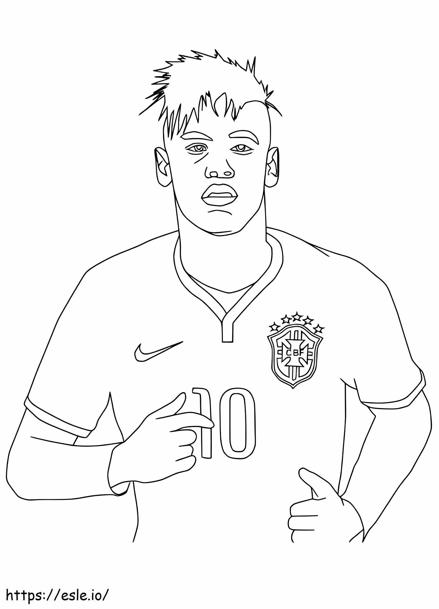 Coloriage Enfréntate A Neymar à imprimer dessin