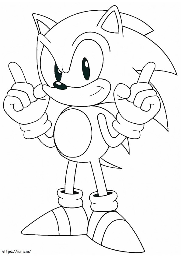  Grátis Sonic The Hedgehog para colorir