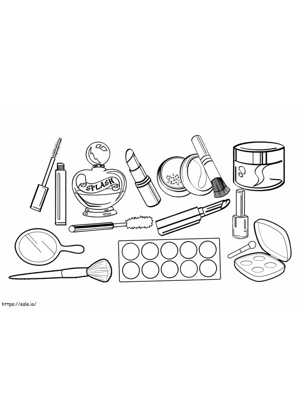 Professional Cosmetics coloring page