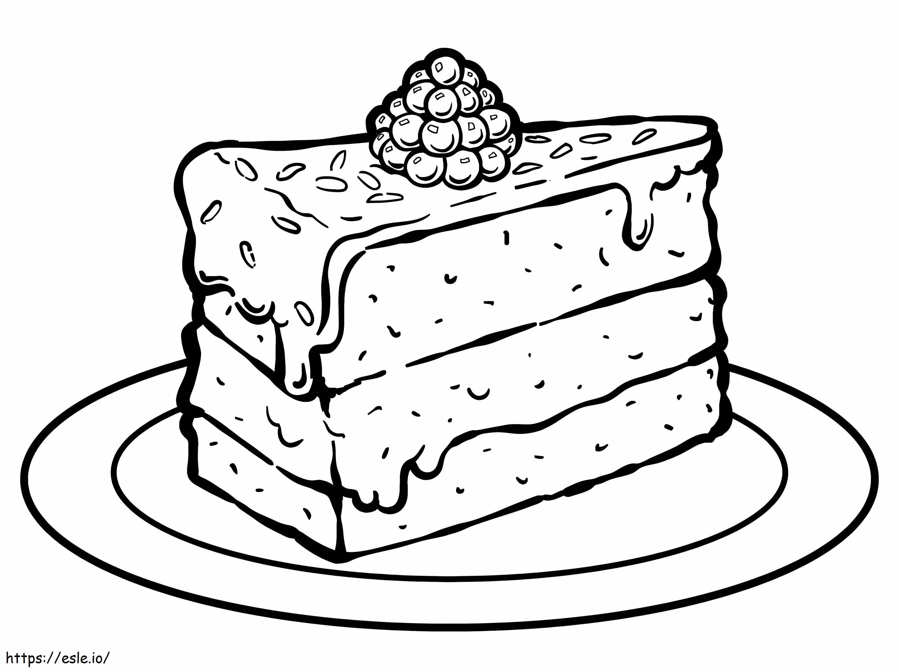 Blueberry Cake coloring page