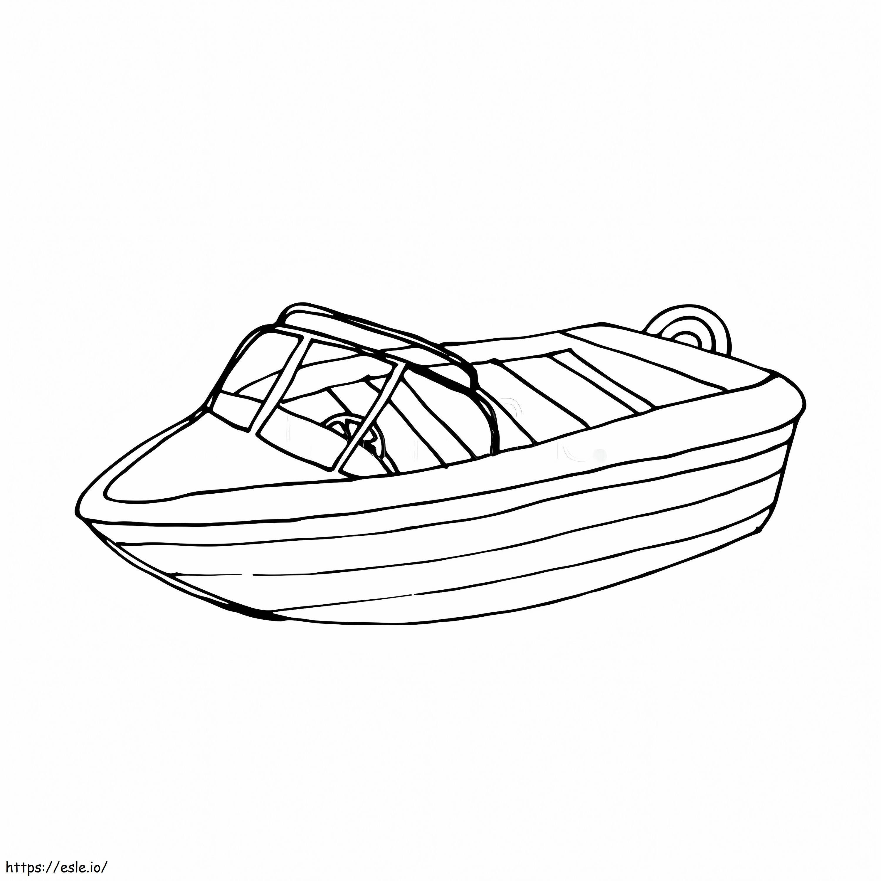 Catboat di base da colorare