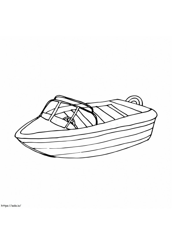 Catboat di base da colorare