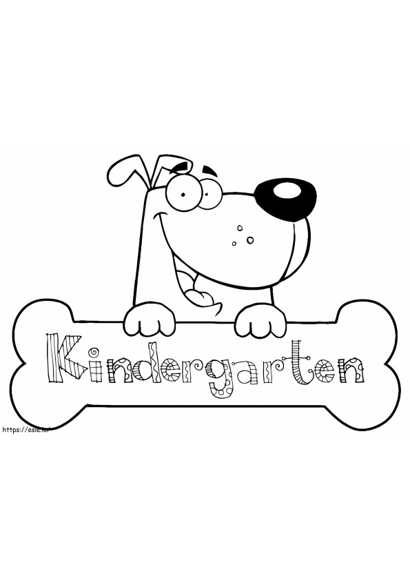 Kindergarten coloring page