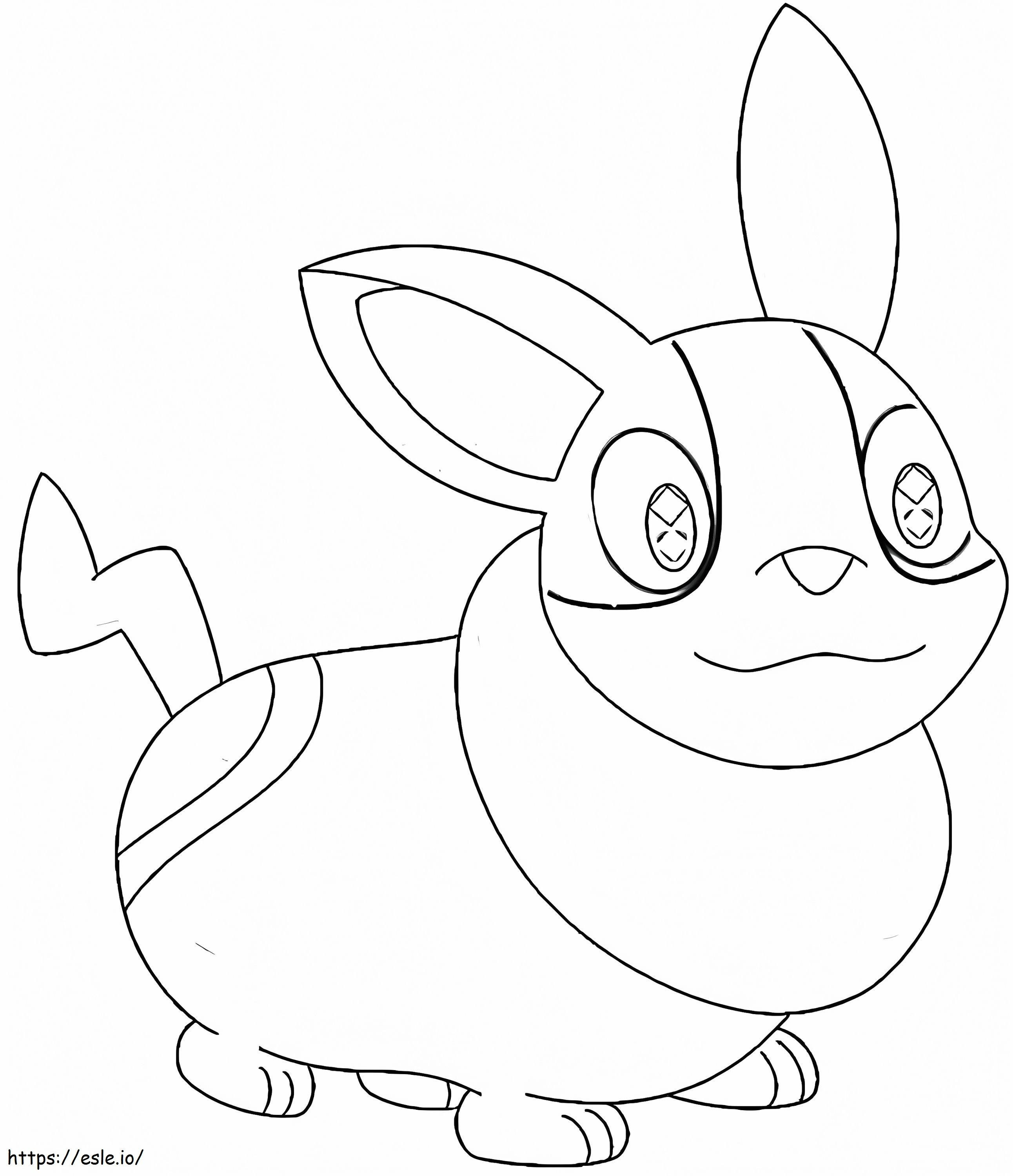 Cute Yamper coloring page