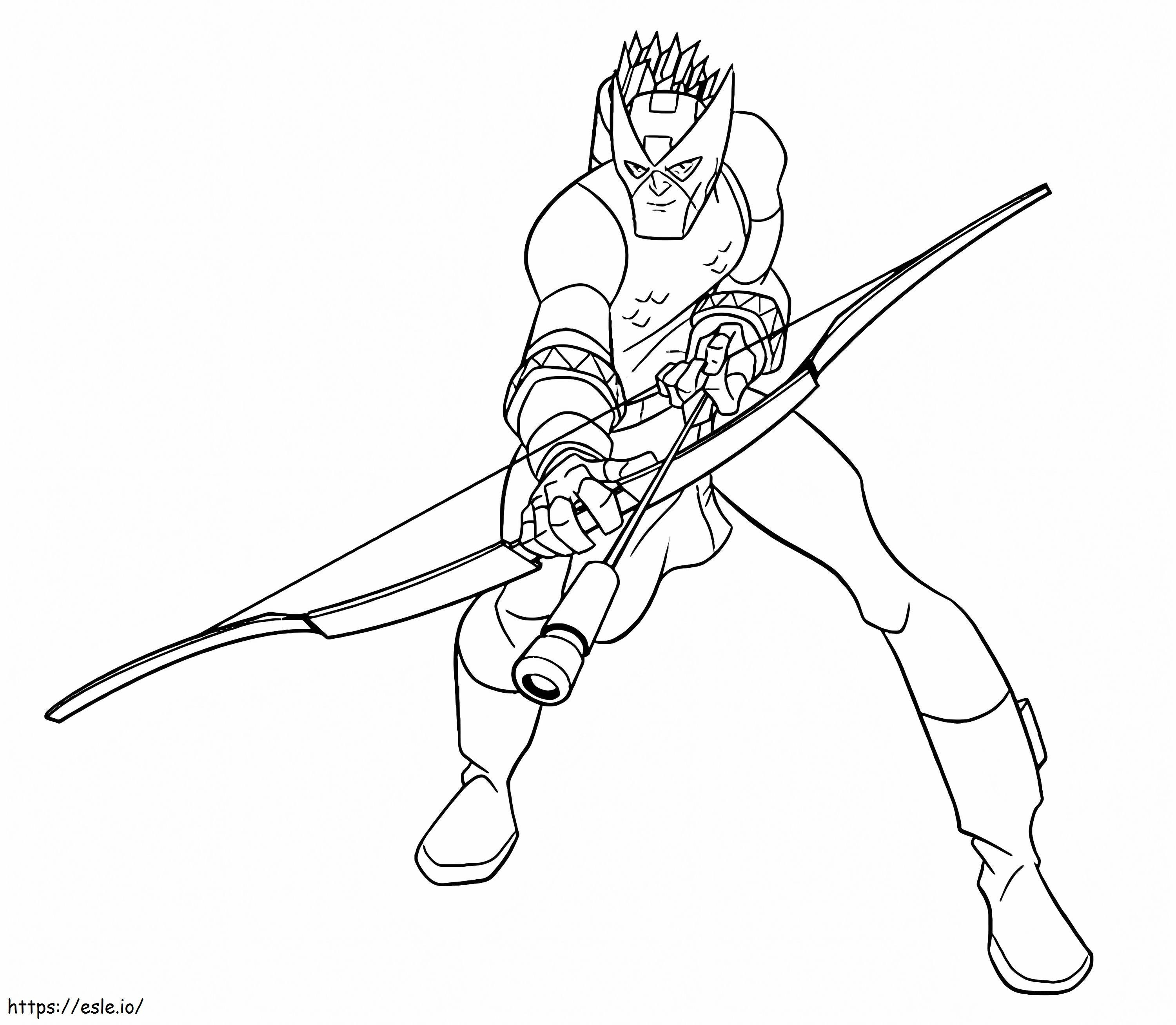 Hawkeye 6 coloring page