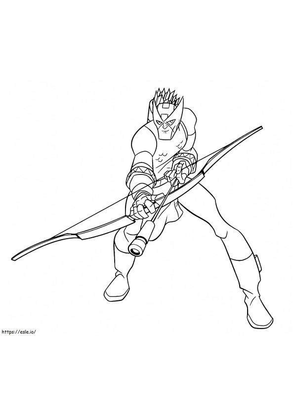 Hawkeye 6 coloring page