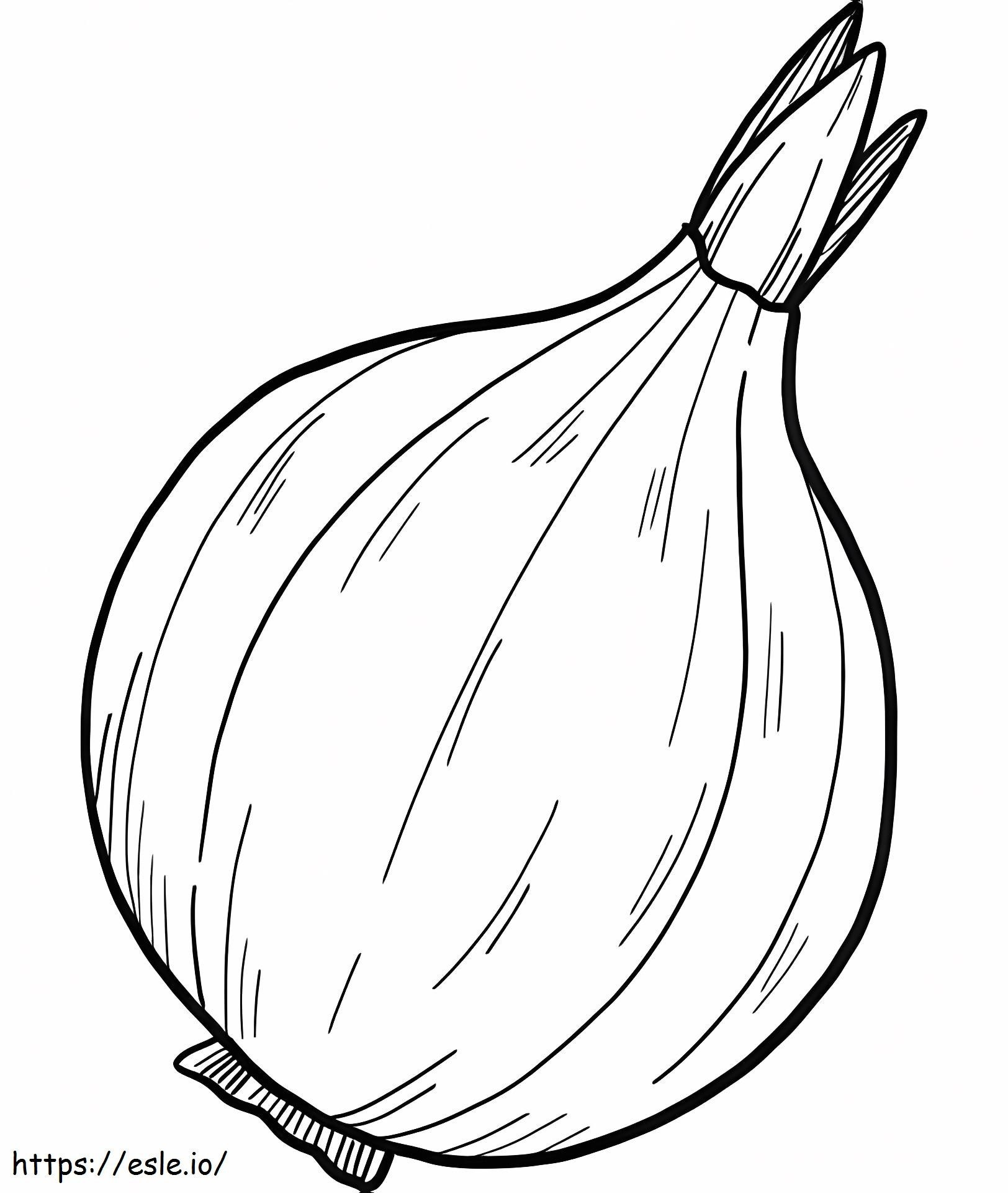 Plain Onion coloring page