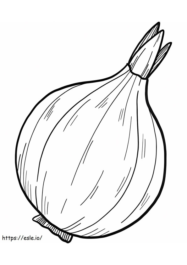Plain Onion coloring page