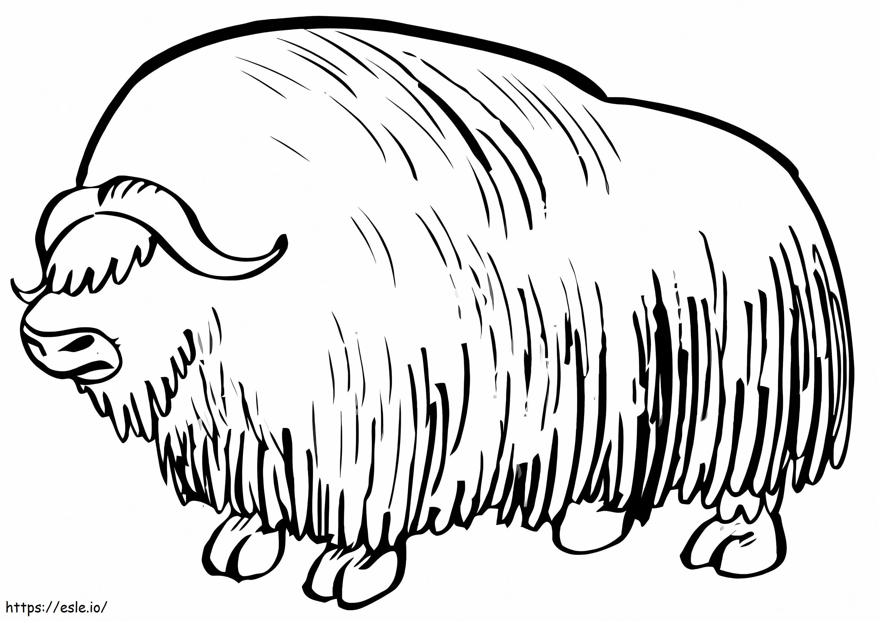 Giant Bison 1 coloring page
