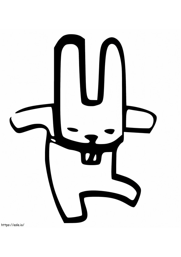 Rabbit From Grumpy Bird coloring page