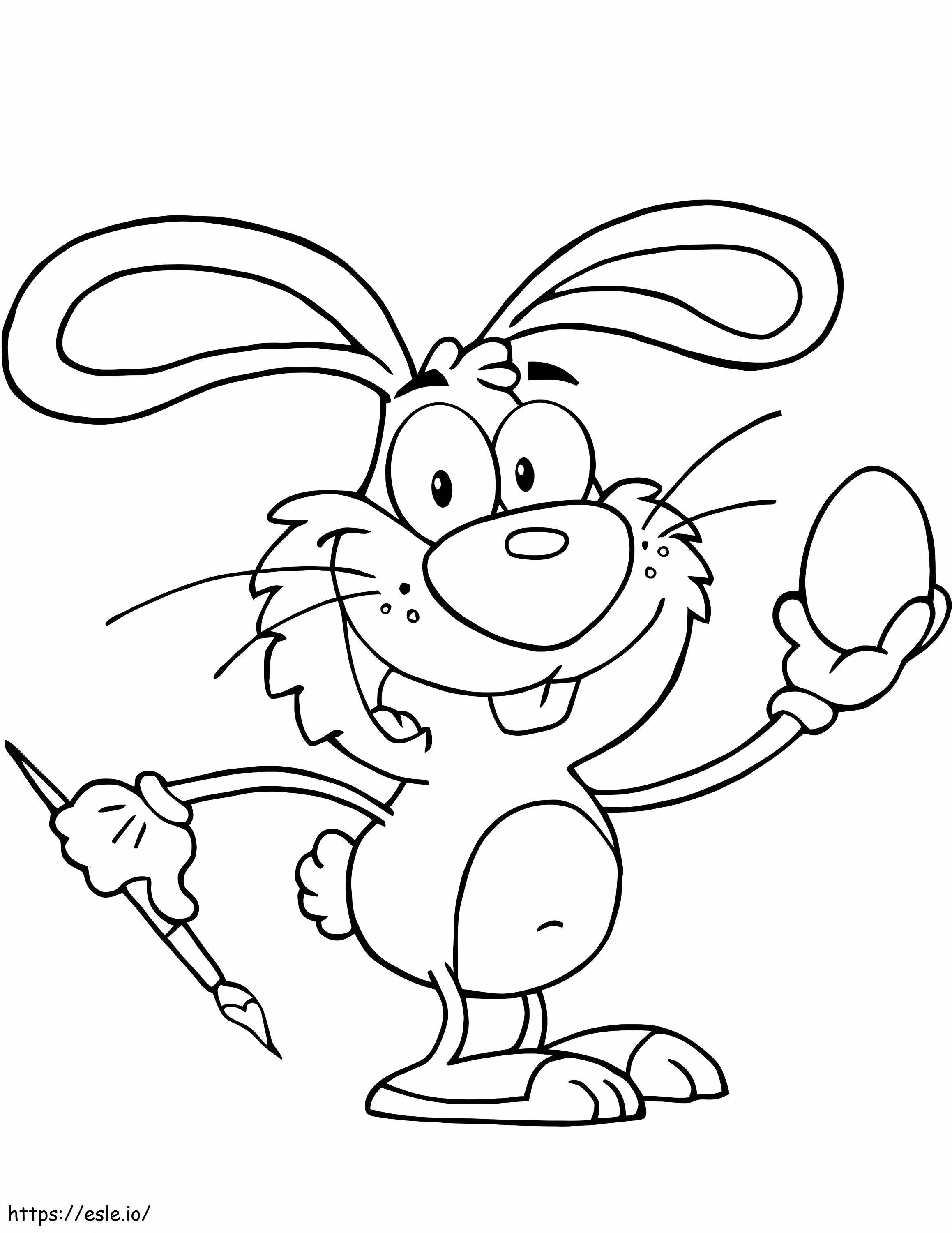 Easter Bunny Rysunek Jajko kolorowanka