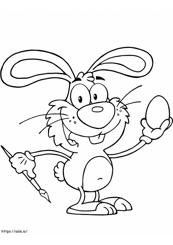 Easter Bunny Drawing Egg coloring page