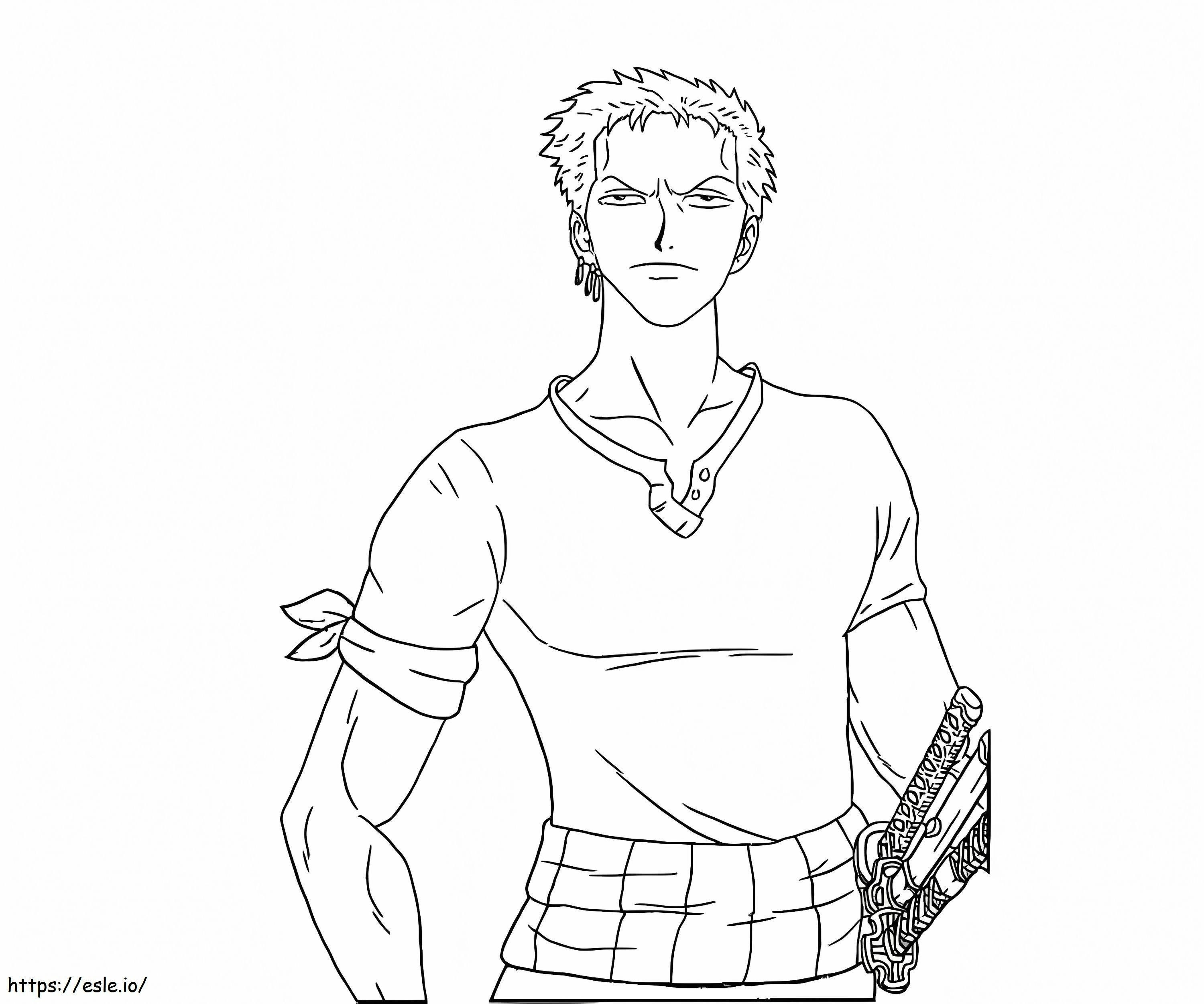 Stupid Zoro coloring page