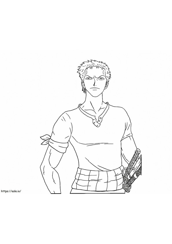 Stupid Zoro coloring page