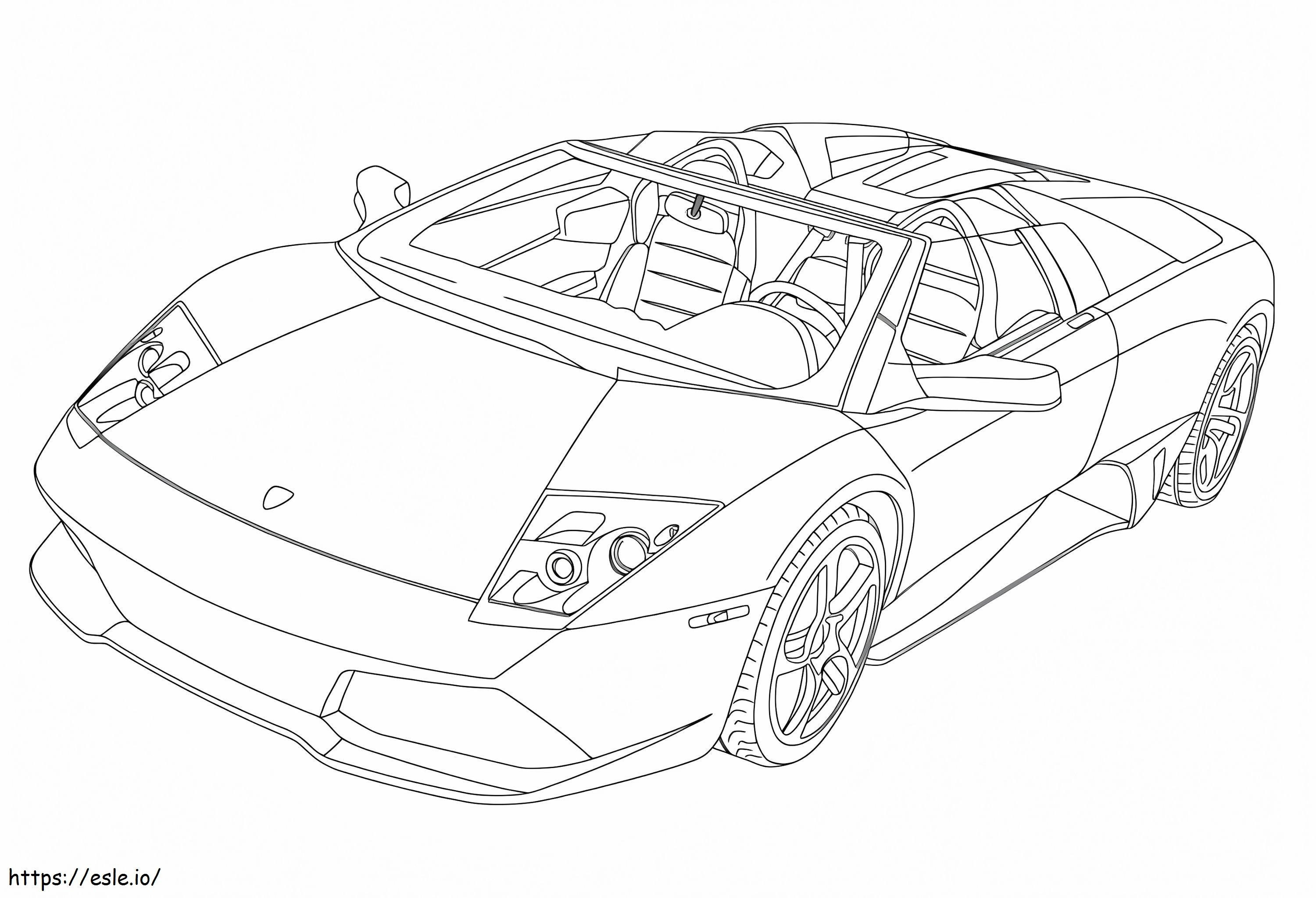 Coloriage Lamborghini 12 à imprimer dessin