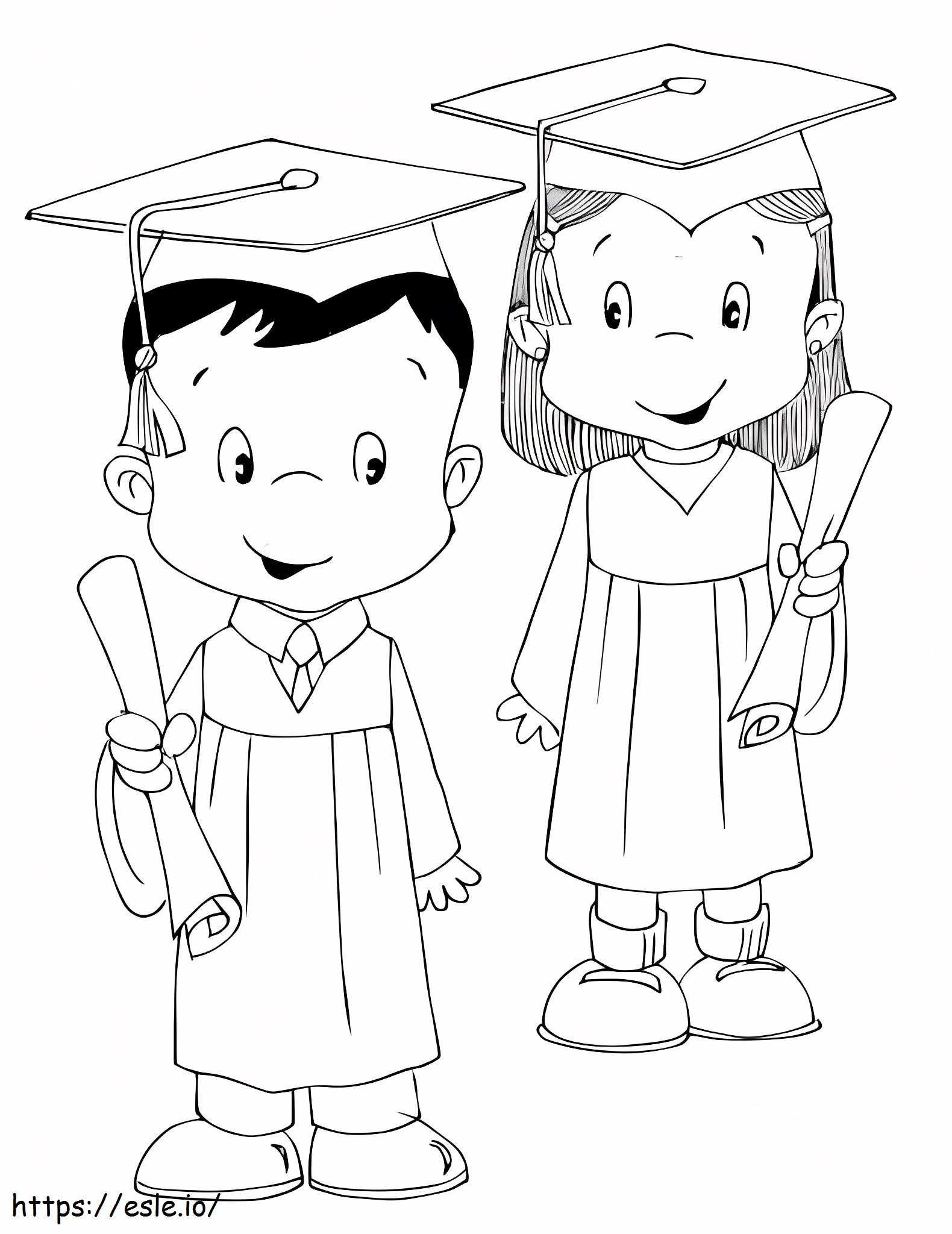 Preschool Graduation coloring page