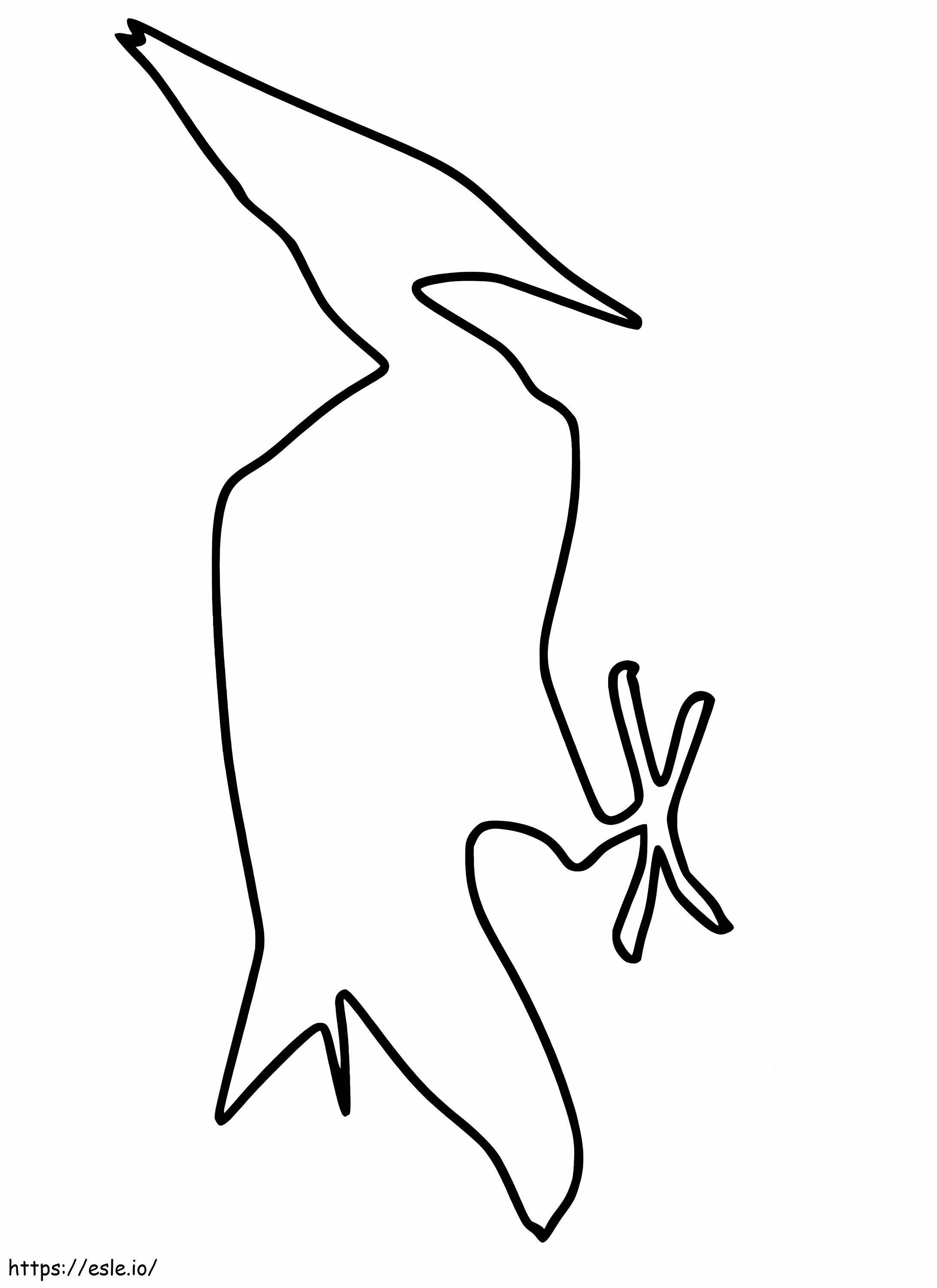 Woodpecker Outline coloring page