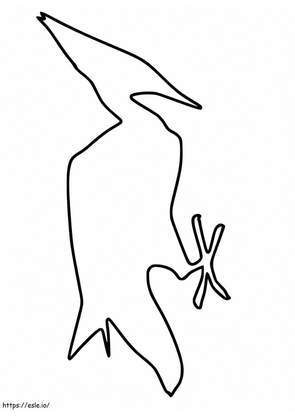 Woodpecker Outline coloring page