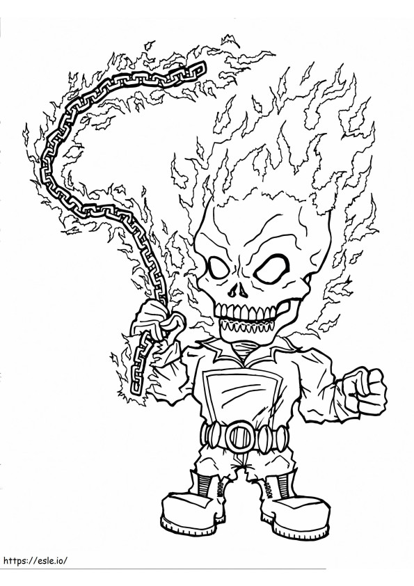 Little Ghost Rider coloring page
