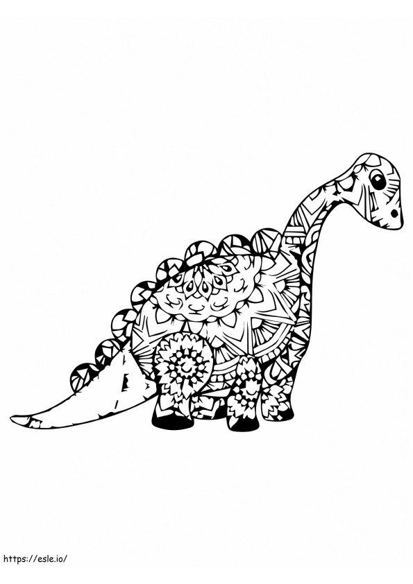 Kids Dinosaur Alebrijes värityskuva