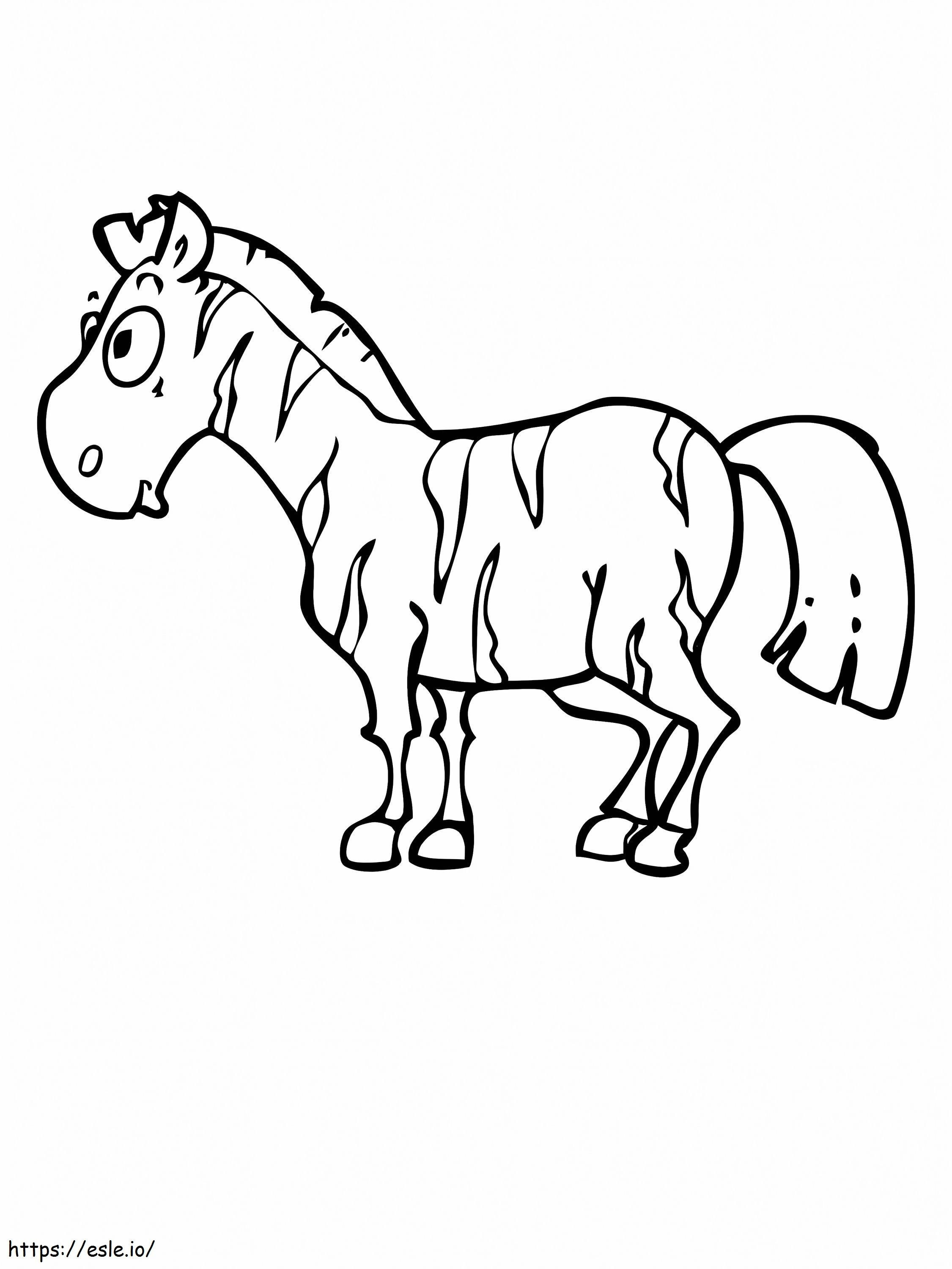 Zebra Free Images coloring page