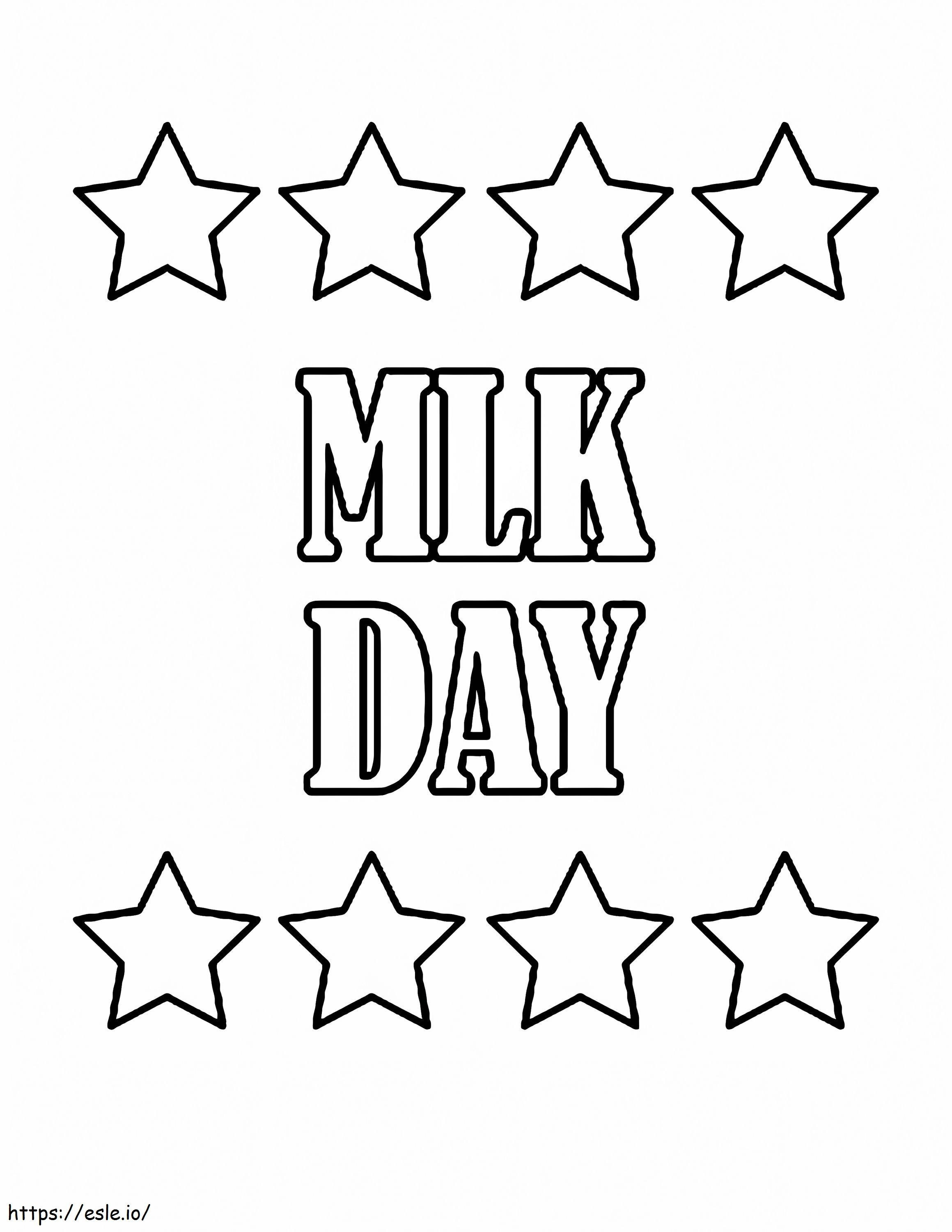Martin Luther King Jr. 5. päivä värityskuva