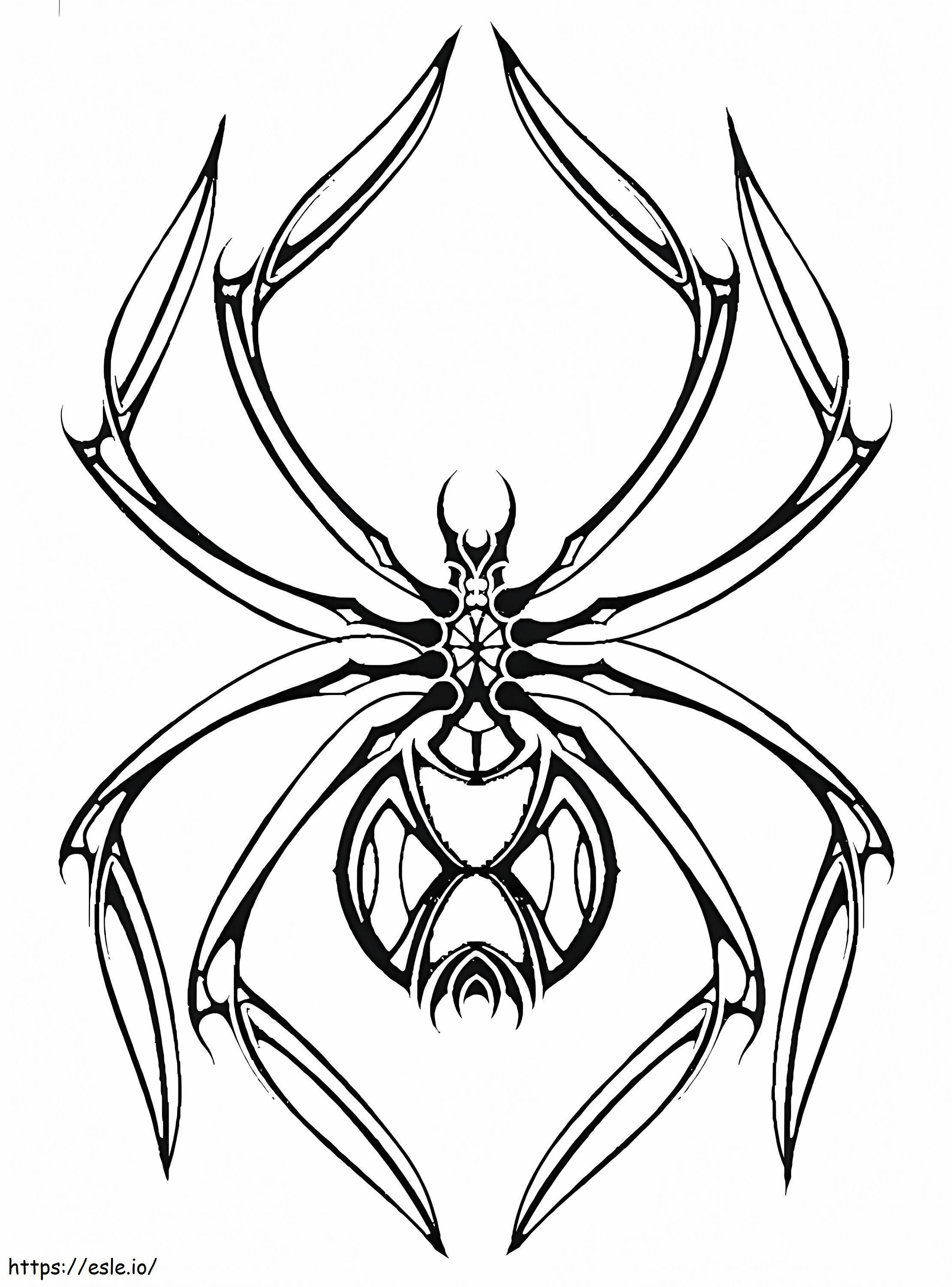 Coloriage Reine araignée à imprimer dessin