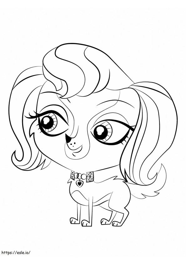 How To Draw Gail Trent From Littlest Pet Shop Step 0 coloring page