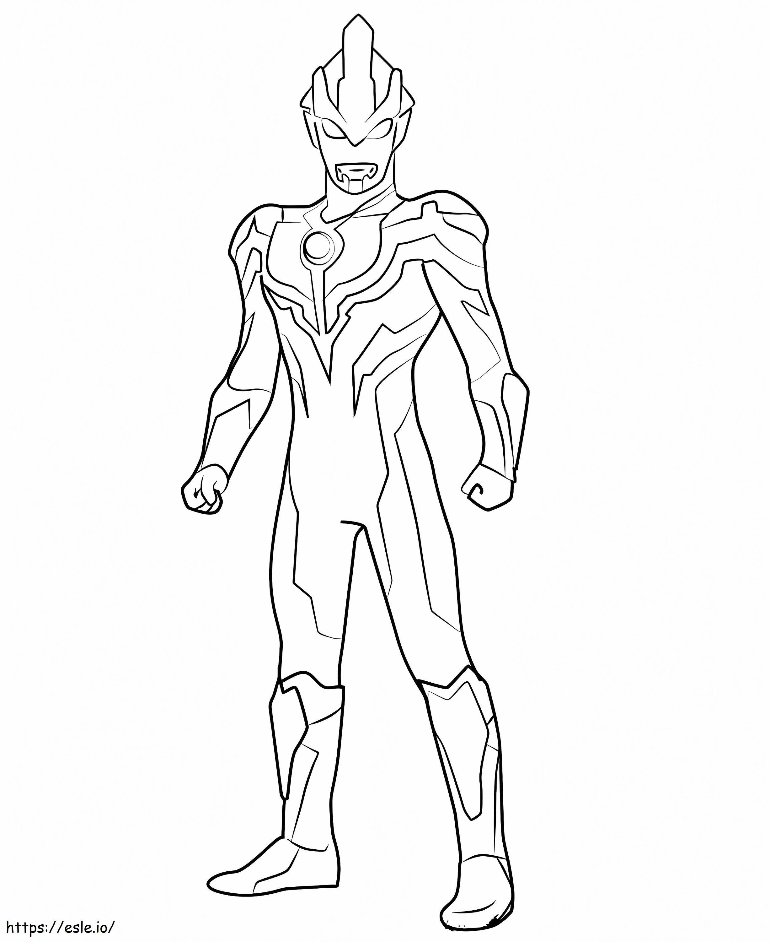 Awesome Ultraman coloring page