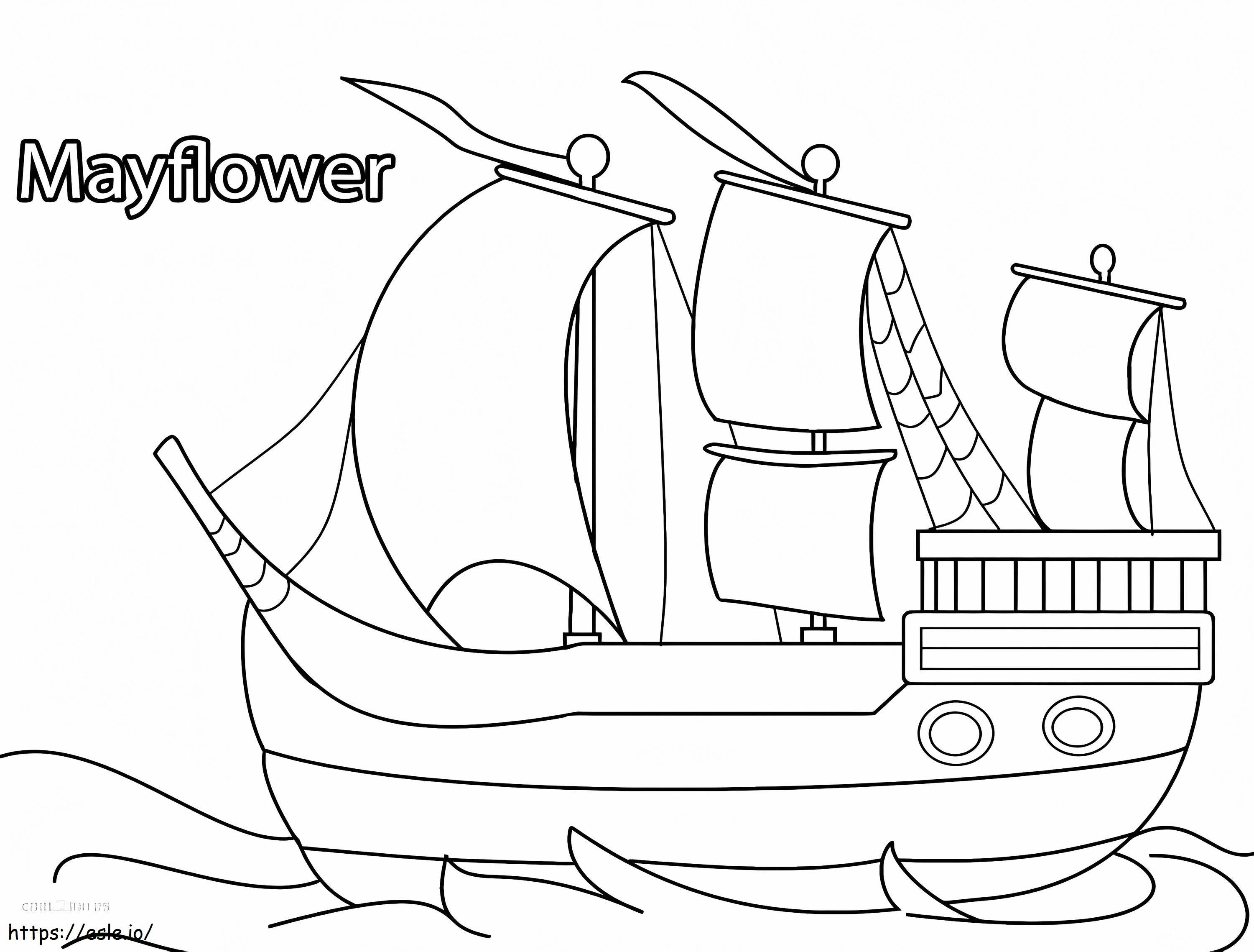 Mayflower 4 kolorowanka