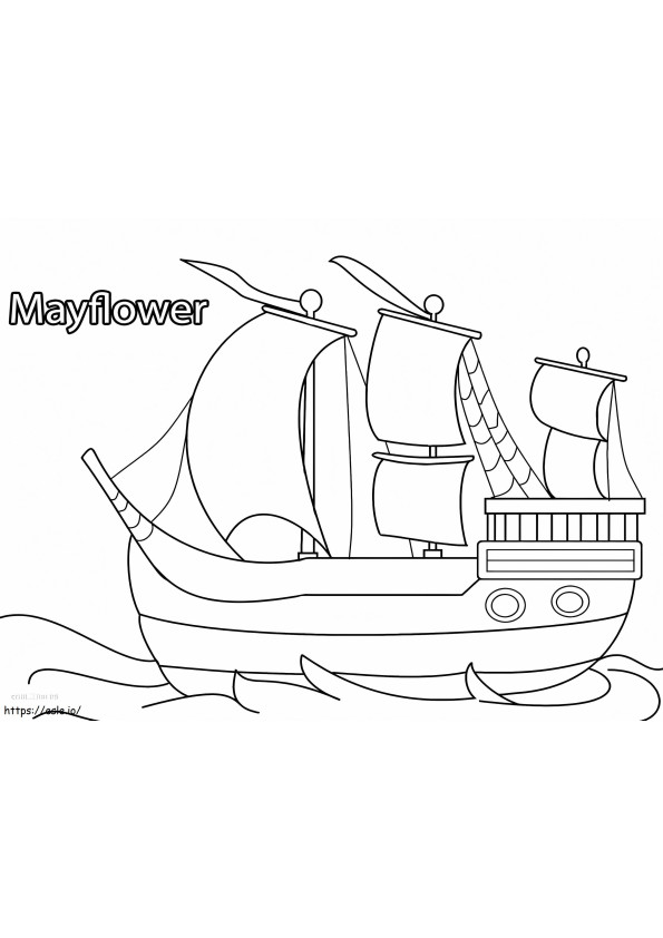 Mayflower 4 para colorir