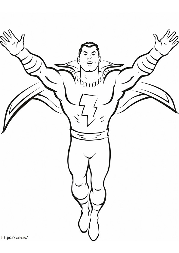Shazam From Dc coloring page
