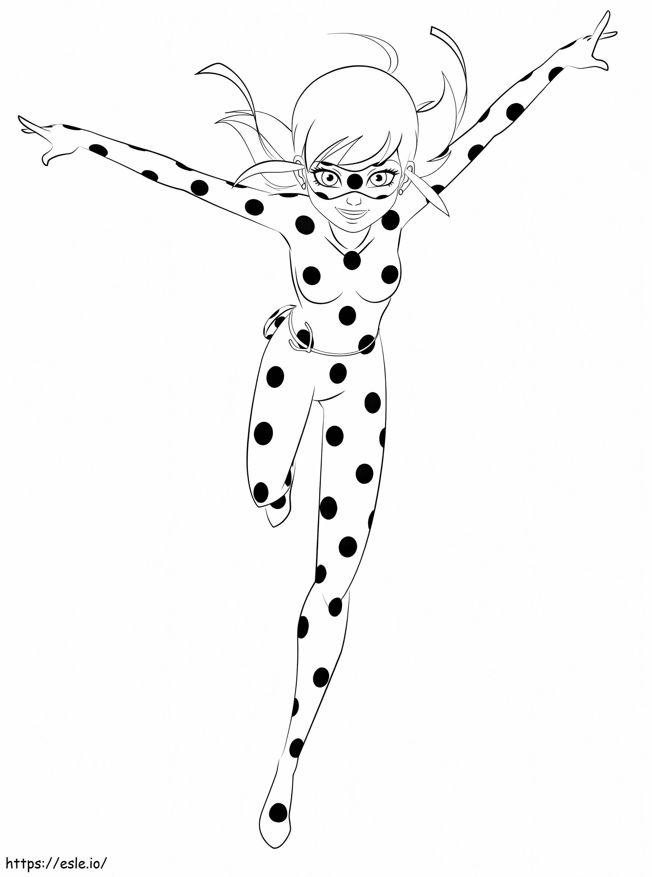 Free Miraculous Ladybug coloring page