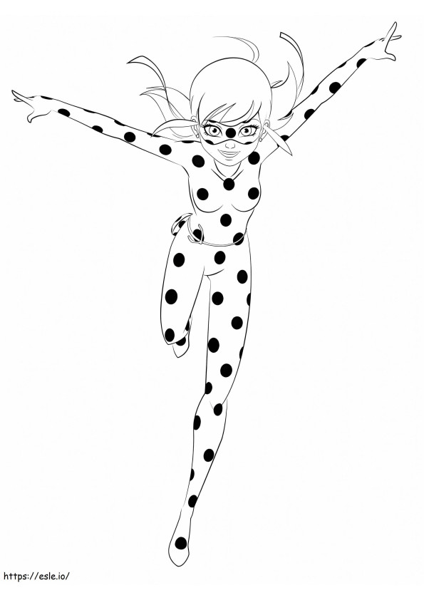 Free Miraculous Ladybug coloring page