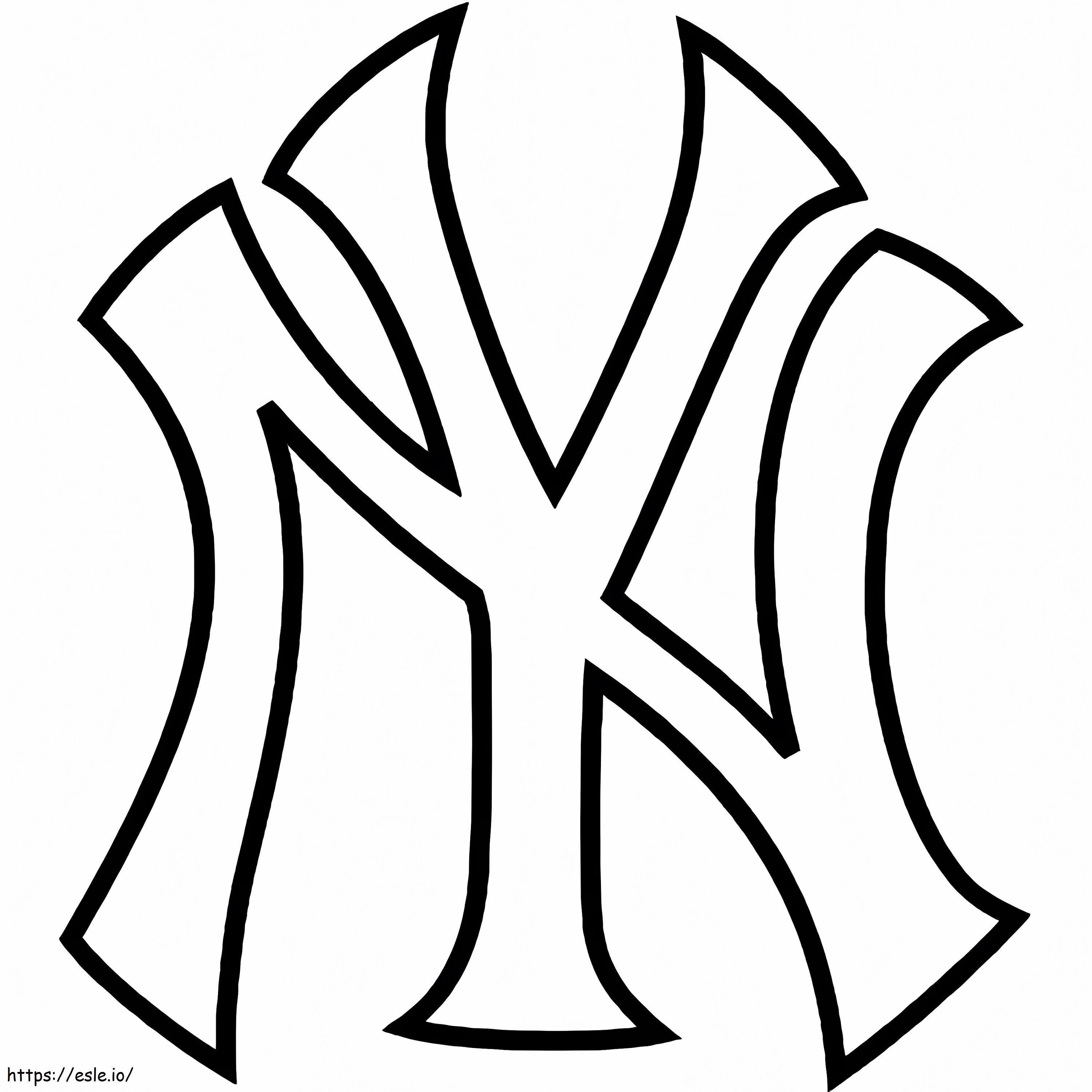 Printable New York Yankees coloring page
