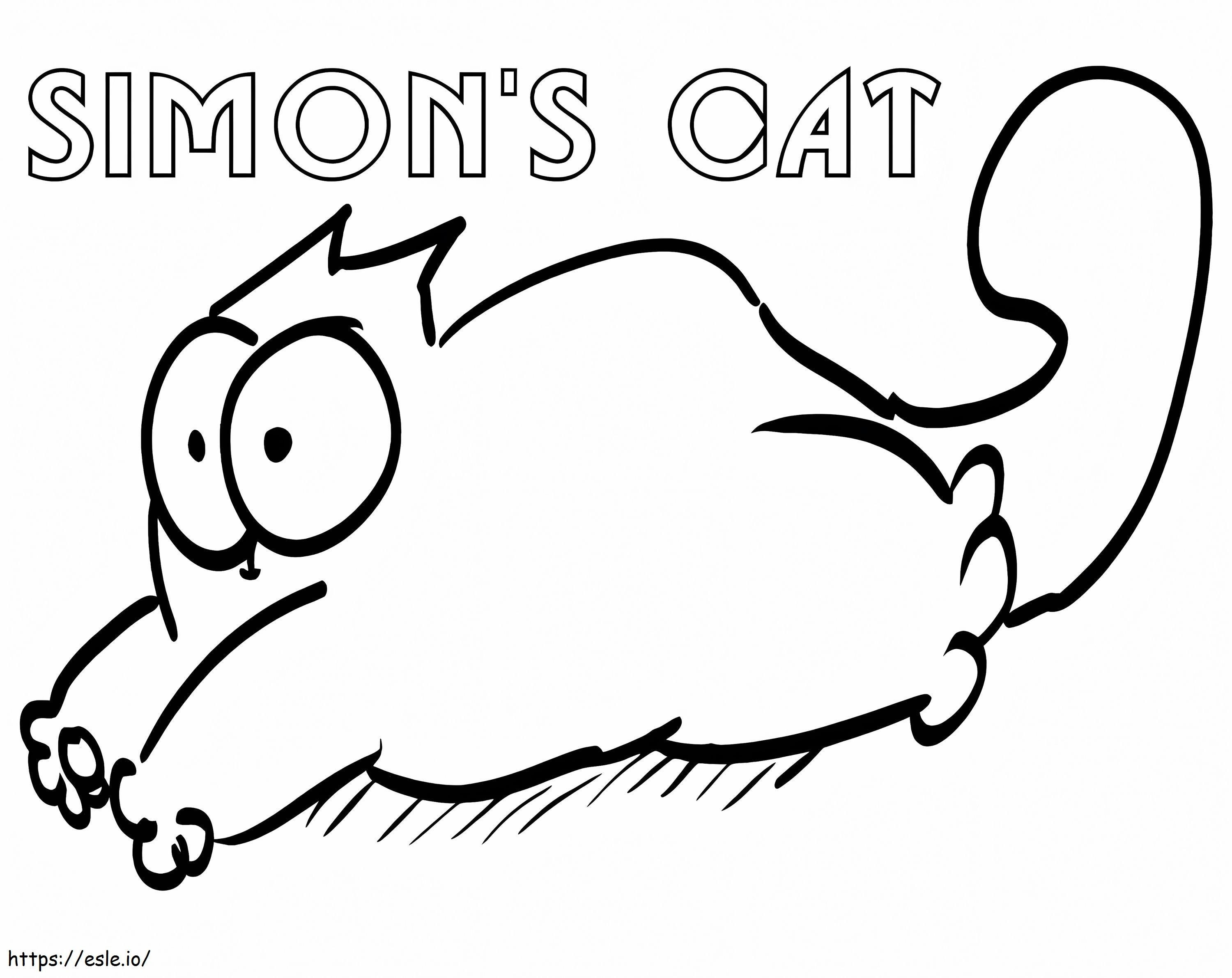 Simons gato 2 para colorear