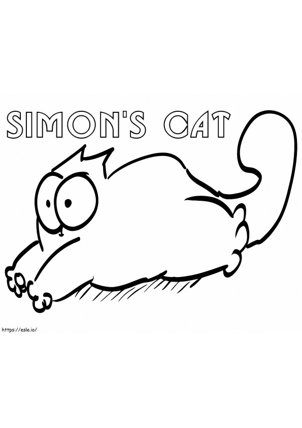 Simons Cat 2 coloring page