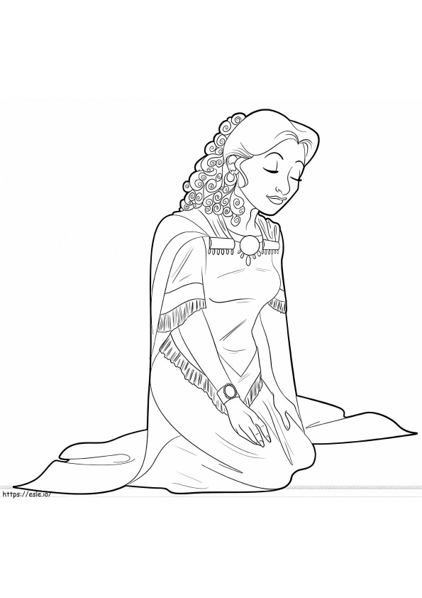 Queen Esther Printable coloring page