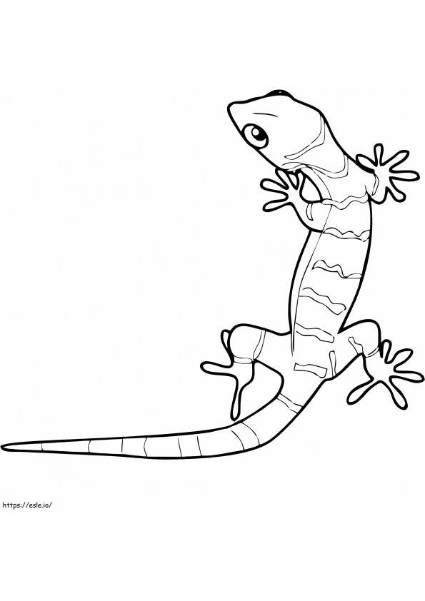 Awesome Gecko coloring page
