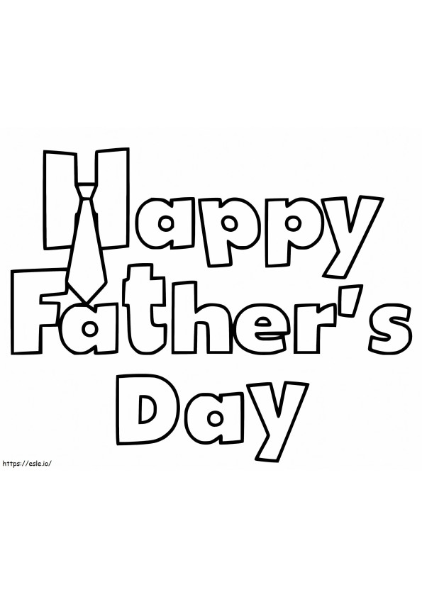 Happy Fathers Day 5 coloring page