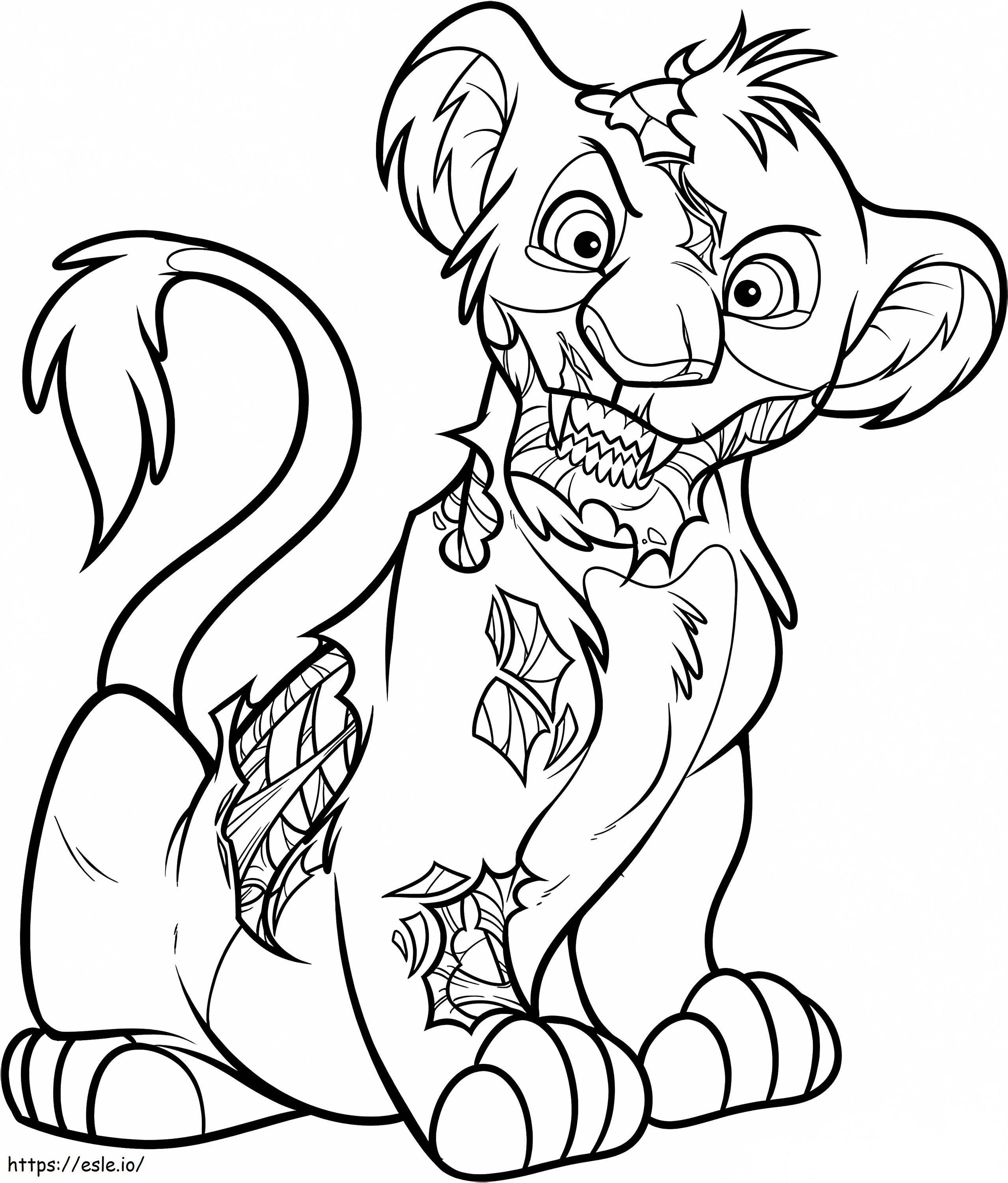 Zombie Power coloring page